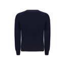 Brunello Cucinelli Blue Fleece Wool Sweatshirt