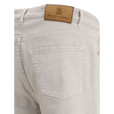 Brunello Cucinelli Beige Cotton Straight-Leg Jeans