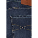 Brunello Cucinelli Blue Cotton Straight-Leg Jeans