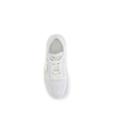 Prada White Calf Leather Bos Taurus Platform Sneakers