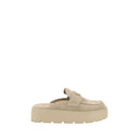 Prada Beige Rubber Platform Loafers