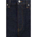 Khaite Blue Cotton Straight-Leg Jeans