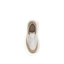 Chloé Cream Calf Leather Bos Taurus Platform Sneakers
