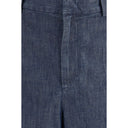 Jil Sander Blue Cotton Bermuda Shorts