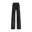 L'Agence Black Cotton Casual Pants