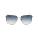 Victoria Beckham Gold Metal Sunglasses