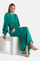 PIRANO GRN LONG DRESS