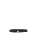 Burberry Black Calf Leather Bos Taurus Regular Belt