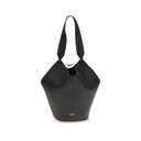 Khaite Black Calf Leather Bos Taurus Shoulder Bag