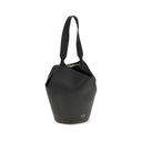 Khaite Black Calf Leather Bos Taurus Shoulder Bag