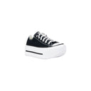 Converse Black And White Fabric Platform Sneakers