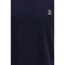 Brunello Cucinelli Blue Cotton T-Shirt