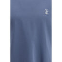 Brunello Cucinelli Blue Cotton T-Shirt