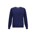 Brunello Cucinelli Blue Fleece Wool Sweatshirt
