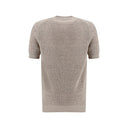 Brunello Cucinelli Beige Linen T-Shirt