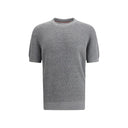Brunello Cucinelli Gray Linen T-Shirt