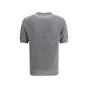 Brunello Cucinelli Gray Linen T-Shirt