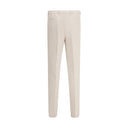 Brunello Cucinelli Cream Cotton Casual Pants