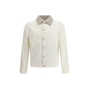 Brunello Cucinelli White Cotton Denim Jacket