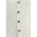 Brunello Cucinelli White Cotton Cardigan
