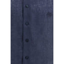 Etro Blue Linen Dress Shirt