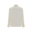 Fendi White Silk Pattern Shirt