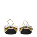 Valentino Garavani Black Fabric Mid Heel Pumps