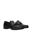 Givenchy Black Leather Slip-On Loafers