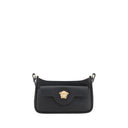 Versace Black Calf Leather Bos Taurus Shoulder Bag