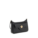 Versace Black Calf Leather Bos Taurus Shoulder Bag