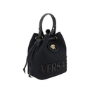 Versace Black Fabric Backet Bag