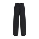 MM6 Black Cotton Athletic Pants