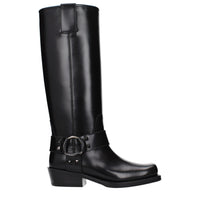 Valentino Garavani Black Leather Boots