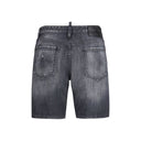 Dsquared² Black Cotton Bermuda Shorts