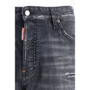 Dsquared² Black Cotton Bermuda Shorts