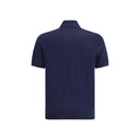 Brunello Cucinelli Blue Cotton Polo Shirt