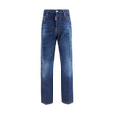 Dsquared² Blue Cotton Slim Fit Jeans