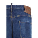 Dsquared² Blue Cotton Slim Fit Jeans