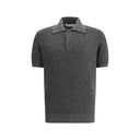 Brunello Cucinelli Gray Cotton Polo Shirt