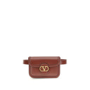 Valentino Garavani Bordeaux Calf Leather Bos Taurus Shoulder Bag