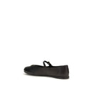 Prada Black Lamb Ovis Aries Aries Ballet Flats