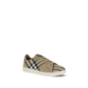 Burberry Beige Cotton Low Top Sneakers