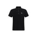 Fendi Black Cotton Polo Shirt