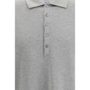 Thom Browne Gray Cotton Polo Shirt