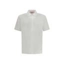 Thom Browne White Cotton Polo Shirt