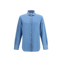 Brunello Cucinelli Blue Denim Shirt