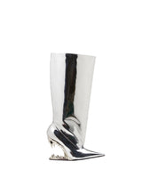 MIRROR MORSO WIDE BOOTS SILVER/GOLD