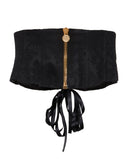 PRUNE CAPSULE LACED CORSET BLACK BETHSABEE