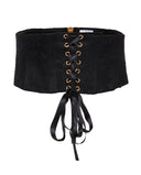 PRUNE CAPSULE LACED CORSET BLACK BETHSABEE