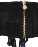 PRUNE CAPSULE LACED CORSET BLACK BETHSABEE